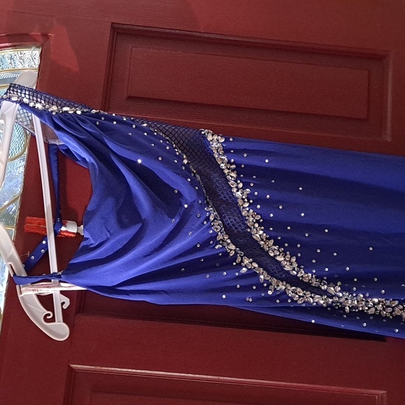 Dress, royal blue,polyester - Picture 1 of 2